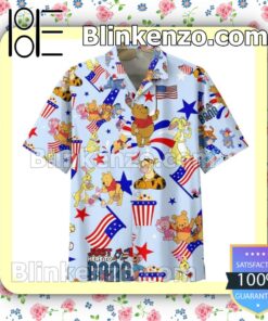 Very Good Quality Winnie The Pooh Just Here To Bang Summer Men Shirt