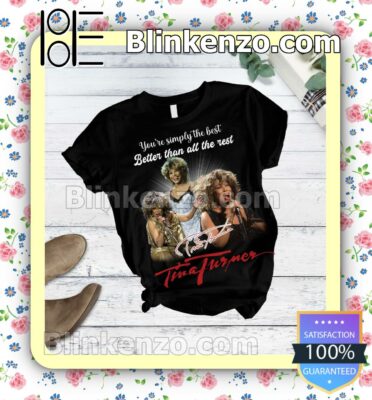 Nice You're Simply The Best Better Than All The Rest Tina Turner Nightwear Set of Shirt & Pyjama