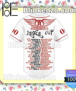 Aerosmith Peace Out Personalized Fan Baseball Jersey Shirt b