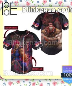 Akuma Street Fighter Personalized Baseball Jersey