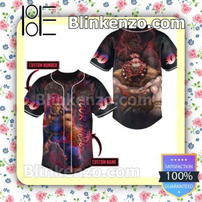 Akuma Street Fighter Personalized Baseball Jersey