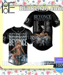 Beyonce Renaissance World Tour 2023 North America Setlist Personalized Fan Baseball Jersey Shirt