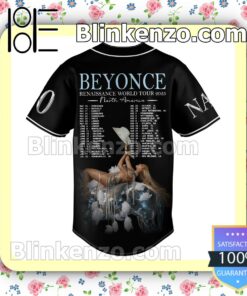 Beyonce Renaissance World Tour 2023 North America Setlist Personalized Fan Baseball Jersey Shirt b