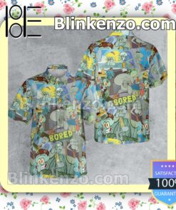 Bored Squidward Fan Short Sleeve Shirt