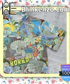 Bored Squidward Fan Short Sleeve Shirt a