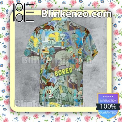 Bored Squidward Fan Short Sleeve Shirt c