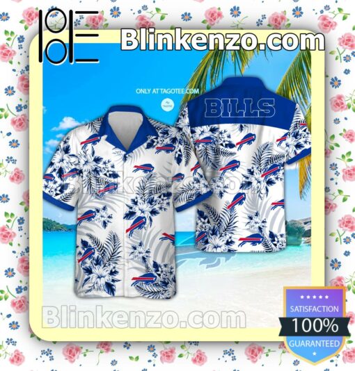 Buffalo Bills Logo Aloha Tropical Shirt, Shorts