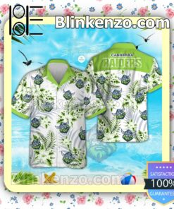 Canberra Raiders Logo Aloha Tropical Shirt, Shorts