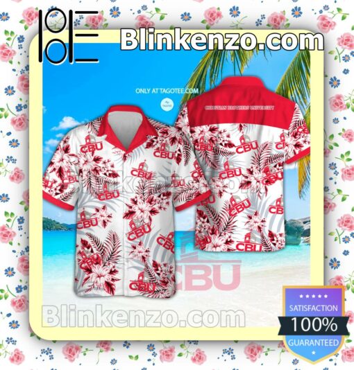 Christian Brothers University Logo Beach Short Sleeve Shirt
