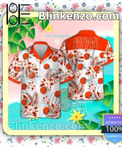 Cleveland Browns Logo Aloha Tropical Shirt, Shorts