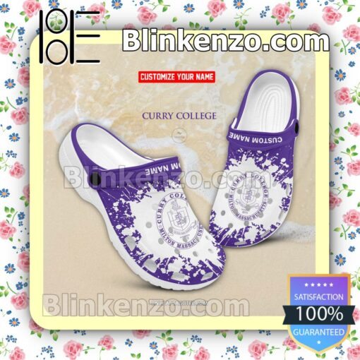 Curry College Logo Crocs Classic Shoes