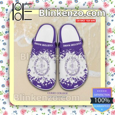 Curry College Logo Crocs Classic Shoes a