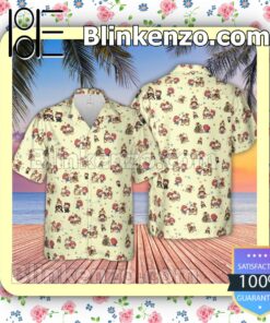 Cute Bowser And Mario Pattern Fan Short Sleeve Shirt