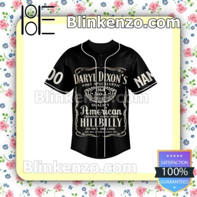 Daryl Dixon's American Crossbow-toting Biker Hillbilly Personalized Baseball Jersey a