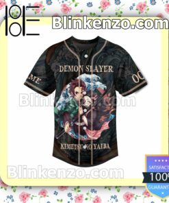 Demon Slayer Kimetsu No Yaiba Life Is A Series Of Decisions Personalized Fan Baseball Jersey Shirt b