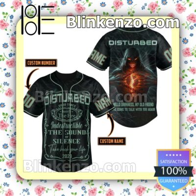Disturbed Indestructible The Sound Of Silence Personalized Fan Baseball Jersey Shirt