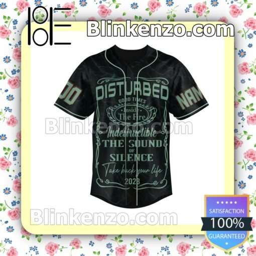 Disturbed Indestructible The Sound Of Silence Personalized Fan Baseball Jersey Shirt a