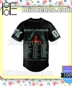 Disturbed Take Back Your Life Tour Personalized Baseball Jersey b
