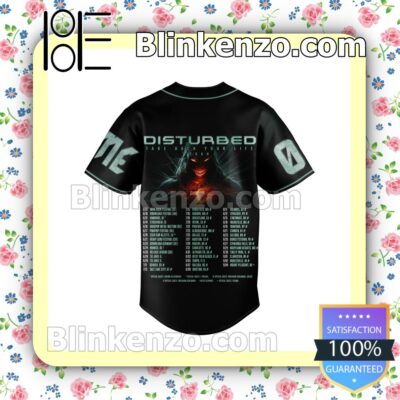 Disturbed Take Back Your Life Tour Personalized Baseball Jersey b