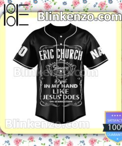 Eric Church Drink My Hand Like Jesus Does On Springsteen Personalized Fan Baseball Jersey Shirt a