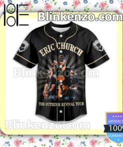 Eric Church The Outsiders Revival Tour Summer 2023 Fan Baseball Jersey Shirt a