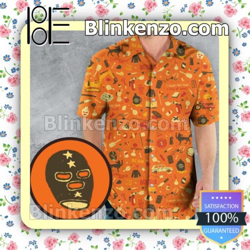 Fantastic Mr. Fox Pattern Fan Short Sleeve Shirt a