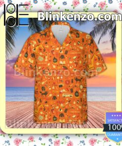 Fantastic Mr. Fox Pattern Fan Short Sleeve Shirt b