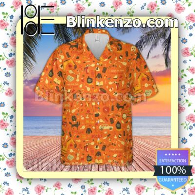 Fantastic Mr. Fox Pattern Fan Short Sleeve Shirt b