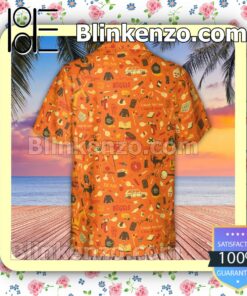 Fantastic Mr. Fox Pattern Fan Short Sleeve Shirt c