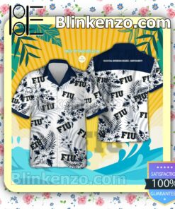 Florida International University Logo Beach Short Sleeve Shirt