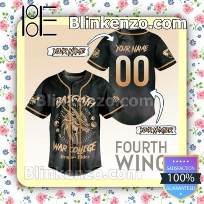 Fourth Wing Dragon Rider Basgiath War College Personalized Jerseys