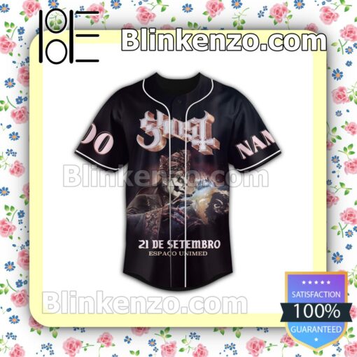 Ghost 21 De Setembro Espaco Unimed Personalized Fan Baseball Jersey Shirt a