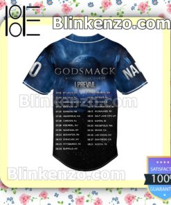 Godsmack With Special Guest I Prevail Personalized Baseball Jersey a