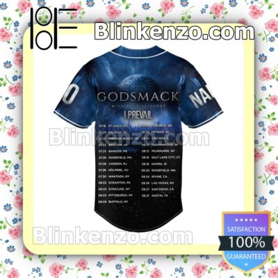 Godsmack With Special Guest I Prevail Personalized Baseball Jersey a