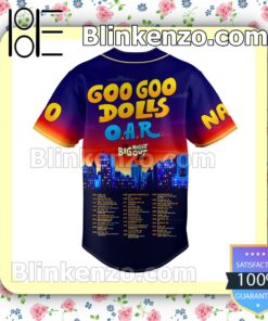 Goo Goo Dolls Oar The Big Night Out Tour Personalized Jerseys b