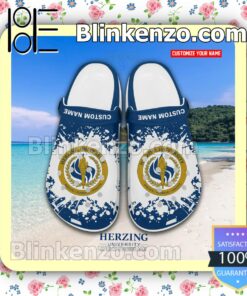 Herzing University Logo Crocs Classic Shoes a