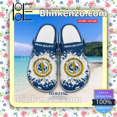 Herzing University Logo Crocs Classic Shoes a