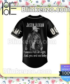 Jason Aldean Ride All Night Personalized Baseball Jersey b