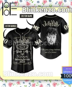 Jelly Roll Save Me Son Sinner Backroad Baptism 2023 Personalized Baseball Jersey