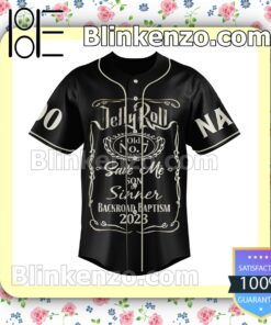 Jelly Roll Save Me Son Sinner Backroad Baptism 2023 Personalized Baseball Jersey a