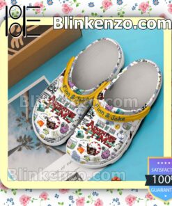 Land Of God Adventure Time Finn And Jack Fan Crocs Classic Shoes b