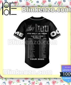 Lil Baby Iou It's Only Us Tour Personalized Baseball Jersey b