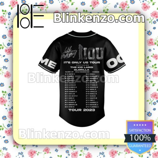 Lil Baby Iou It's Only Us Tour Personalized Baseball Jersey b