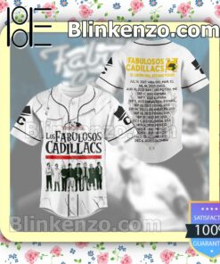 Los Fabulosos Cadillacs El Leon Del Ritmo Tour Fan Baseball Jersey Shirt