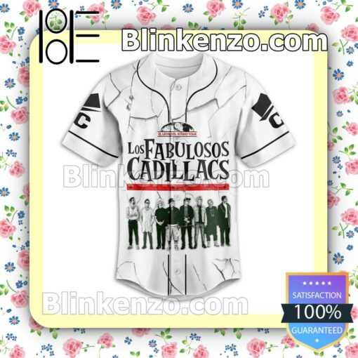 Los Fabulosos Cadillacs El Leon Del Ritmo Tour Fan Baseball Jersey Shirt a