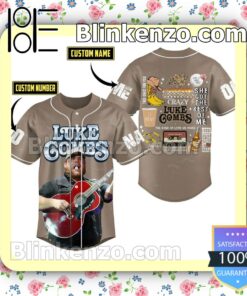 Luke Combs She Got The Best Of Me Personalized Baseball Jersey