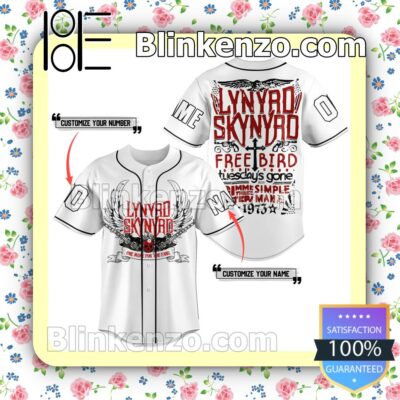 Lynyrd Skynyrd One More For The Fans Personalized Fan Baseball Jersey Shirt