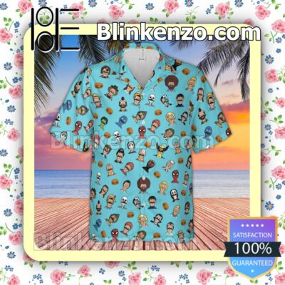 Many Faces Of Bob's Burger Cartoon Movie Fan Short Sleeve Shirt b