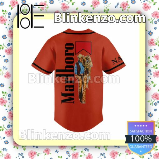 Marlboro Man Personalized Fan Baseball Jersey Shirt b