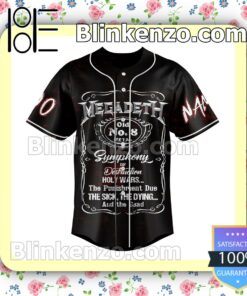 Megadeth Symphony Of Destruction Personalized Fan Baseball Jersey Shirt a